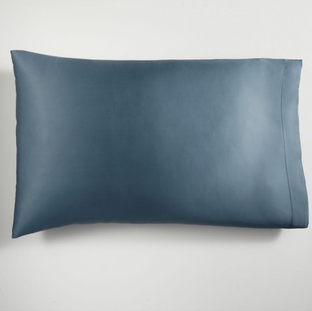 ❤️BUY 2 GET 1 FREE Silky TENCEL™ Pillowcase Set, Color Stormy Blue, Standard